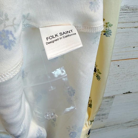 NWOT Folk Saint Sienna Dress Kindred Floral Prairie Western Mini Small Cottage - Picture 14 of 15